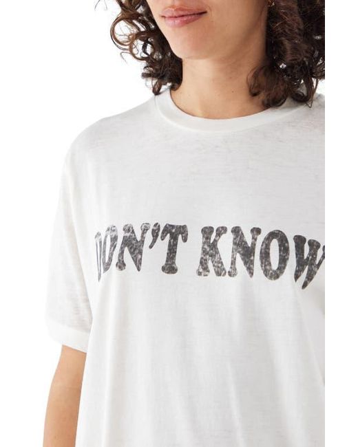 BDG Gray Don'T Know Graphic T-Shirt