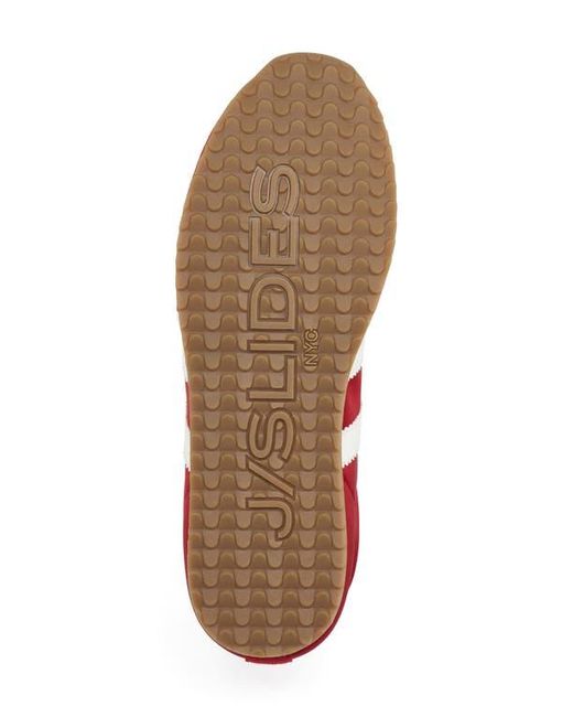 J/Slides Red Pacific Low Top Sneaker