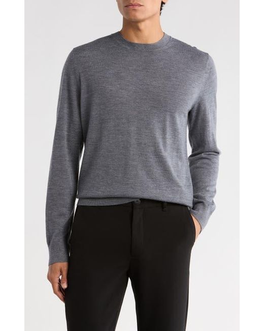 Vince Gray Crew Neck Merino Wool Sweater for men