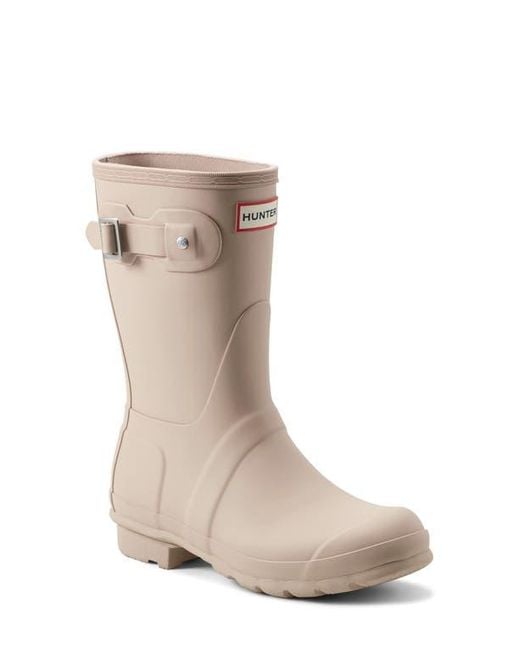 Hunter Brown Original Short Waterproof Rain Boot
