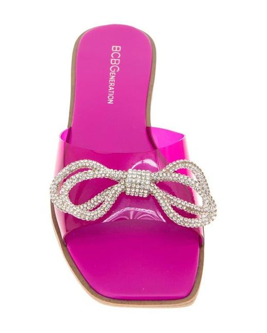 BCBGeneration Pink Laffi Slide Sandal