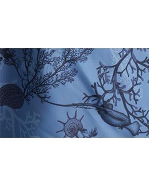 Boss Blue Reel Abstract Swim Trunks for men