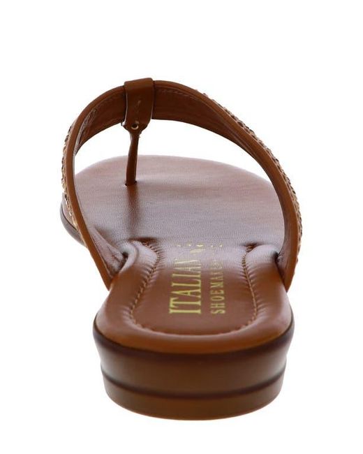 Italian Shoemakers Brown Zali Slide Sandal