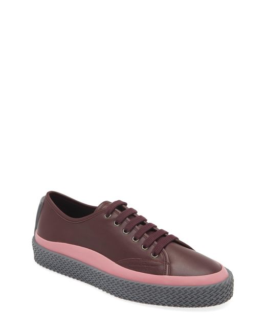 Ferragamo Purple Storm Leather Sneaker for men
