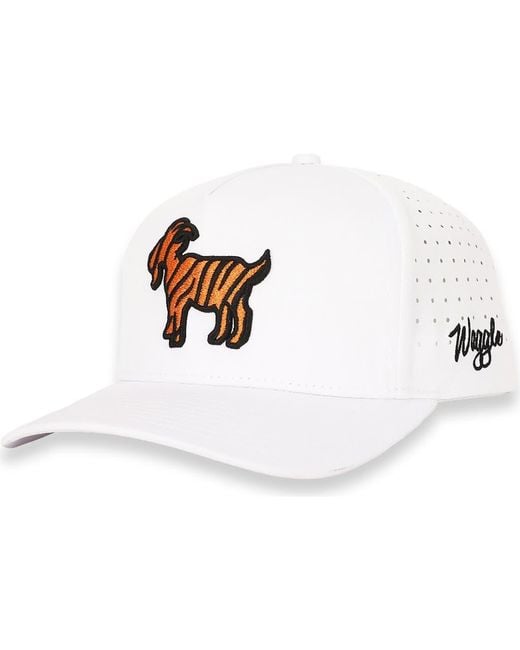 Waggle White The Goat Baseball Cap for men