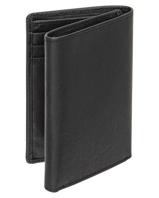 Mancini Black Rfid Trifold Wallet for men