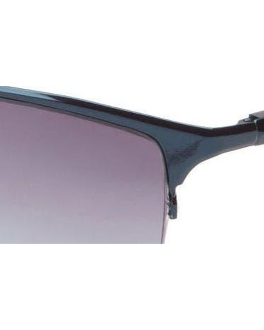 Vince Camuto Blue 62mm Retro Half Rim Sunglasses