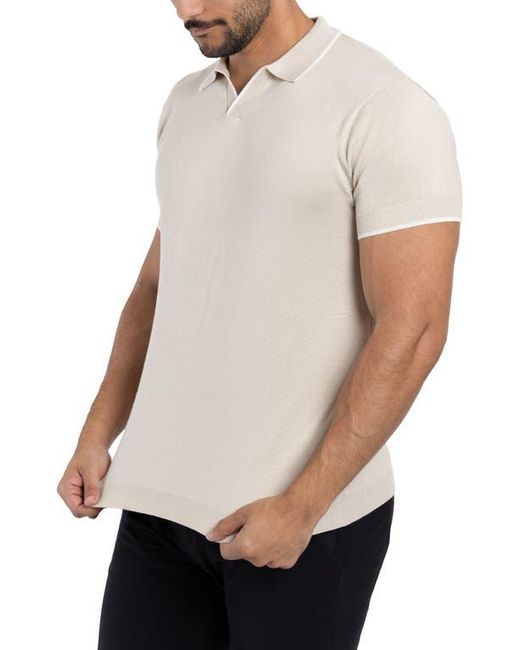 Xray Jeans White V-Neck Polo Sweater for men