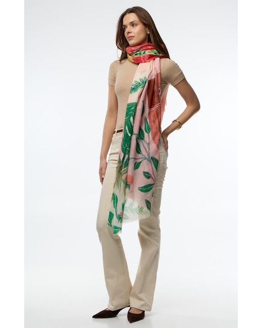Saachi Multicolor Spring Print Scarf