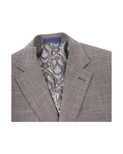 English Laundry Gray Two-Button Flat Front Suit for men