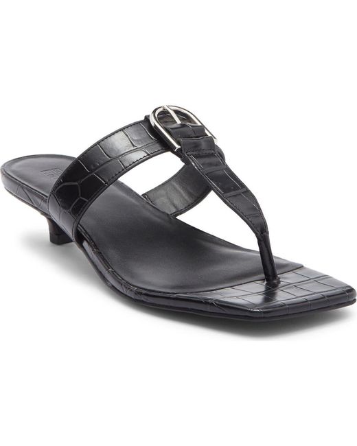 Nordstrom Rack Black Isabel Kitten Heel Sandal