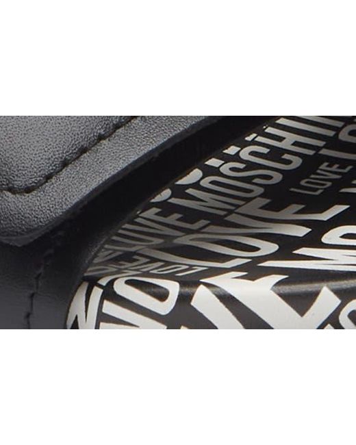 Love Moschino Black Platform Slide Sandal