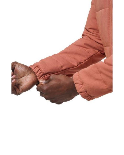 Travis Mathew Orange Climate Drop Quilted Jacket for men