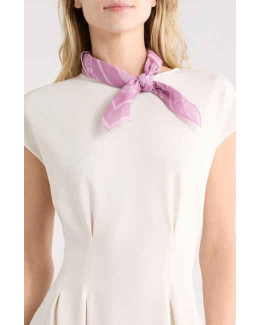 Givenchy Pink Logo Silk Square Scarf