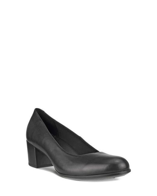Ecco Black Block Heel Pump
