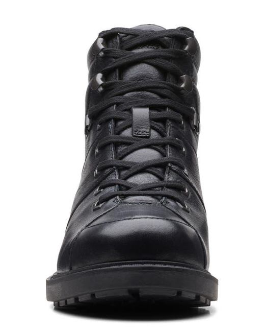 Clarks Black Orinoco 2 Faux Shearling Hiking Boot