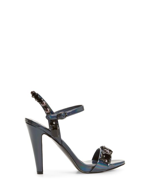 Karl Lagerfeld Blue Claude Embellished Ankle Strap Sandal