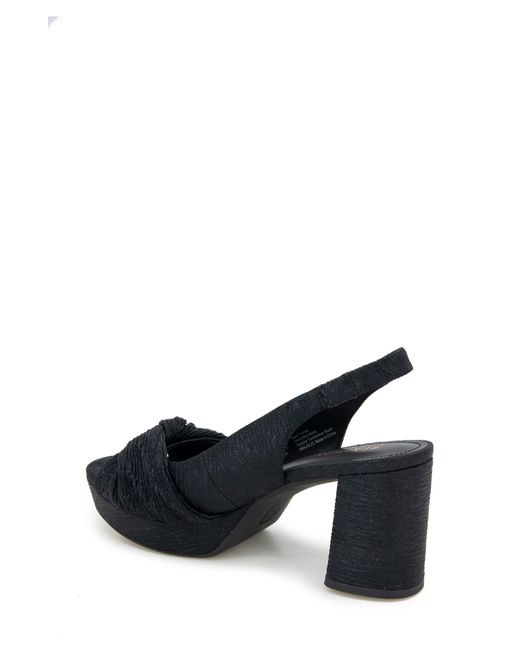 Kenneth Cole Black Rylee Slingback Platform Sandal