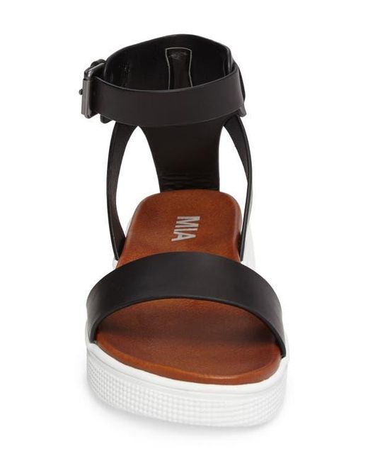 MIA White Platform Strappy Sandals
