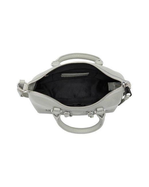 Rebecca Minkoff Metallic Micro Moto Leather Satchel