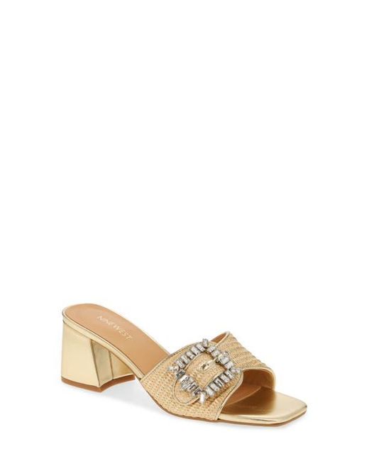 Nine West Natural Geanila Slide Sandal