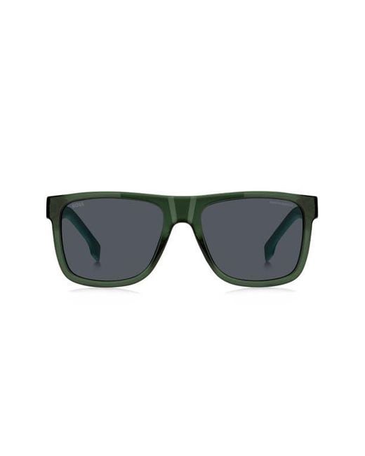 Boss Black 55Mm Rectangular Sunglasses for men
