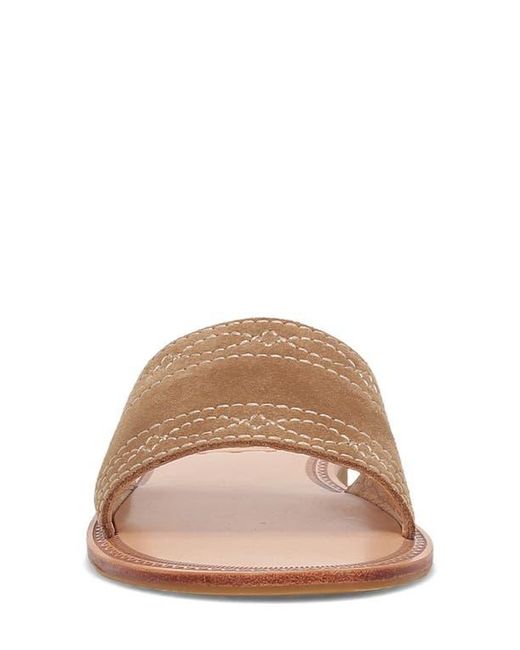 Frye Brown Ava Slide Sandal