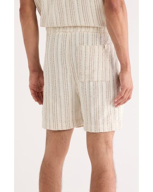 Cactus Man Natural Stripe Textured Shorts for men