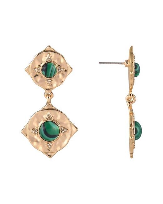 Rachel Roy Blue Double Drop Earrings