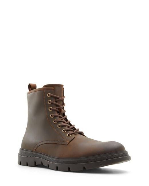 ALDO Brown Graveldiver Waterproof Combat Boot for men