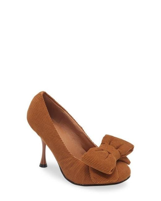Jeffrey Campbell Brown Bow Up Pump