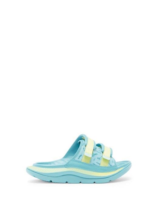 Hoka One One Blue Gender Inclusive Ora Luxe Slide Sandal