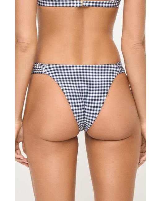 LSPACE Blue Dolce Bitsy Bikini Bottoms