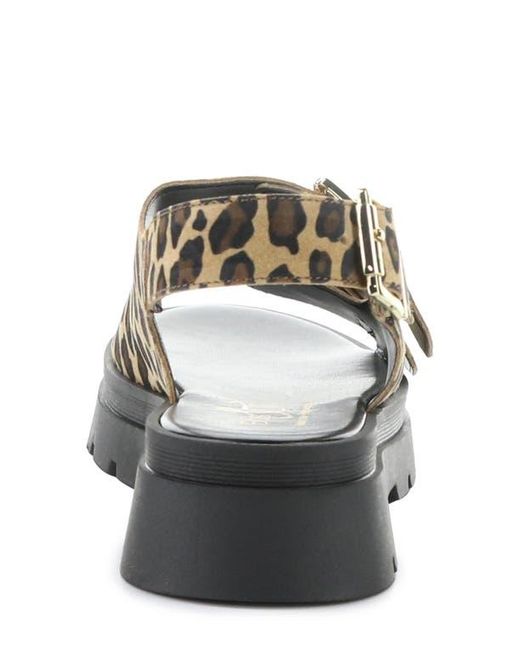 Bos. & Co. Black Cipher Slingback Platform Sandal