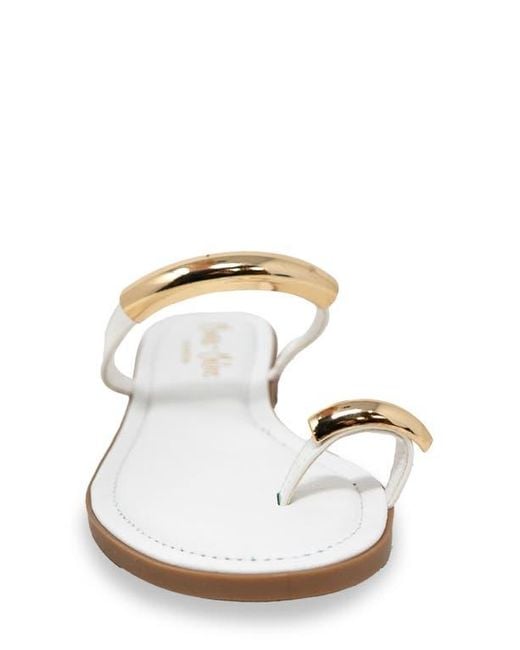 In Touch Footwear White Jexley Slide Sandal