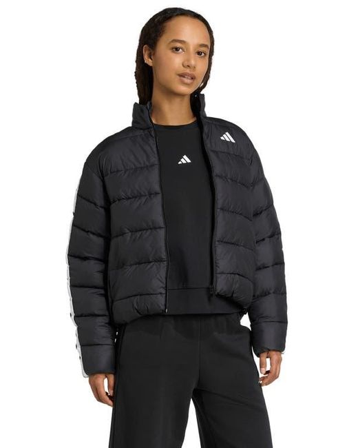 Adidas Black Climawarm 3-Stripes Puffer Jacket