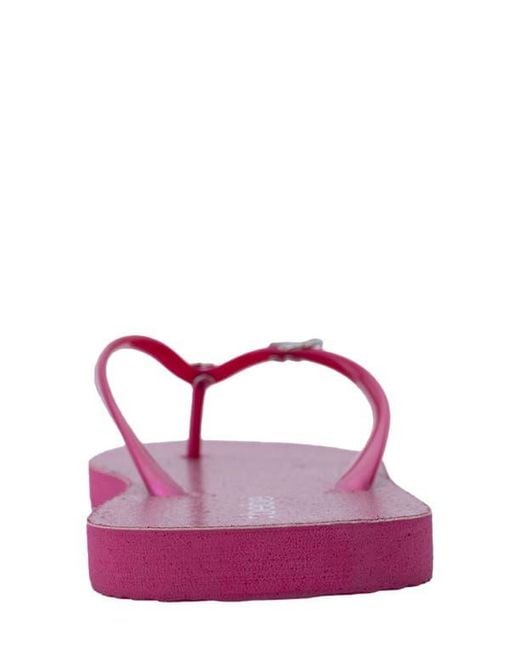 Bebe Pink Glittery Thong Sandal