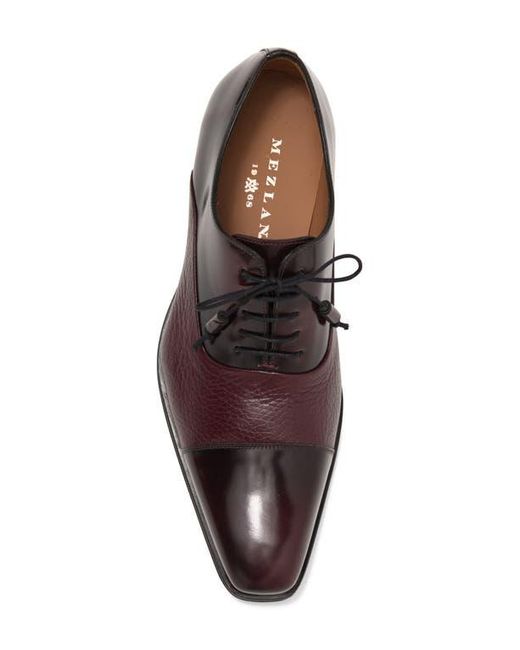 Mezlan Men's Coventry Apron Oxford in Dark Cognac