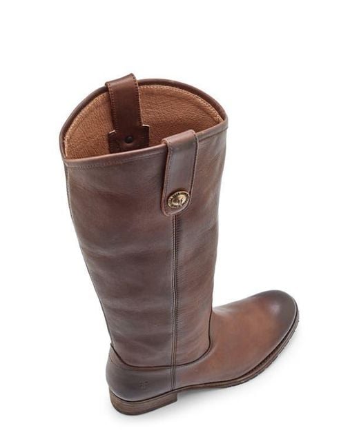 Frye Brown Melissa Double Sole Knee High Boot