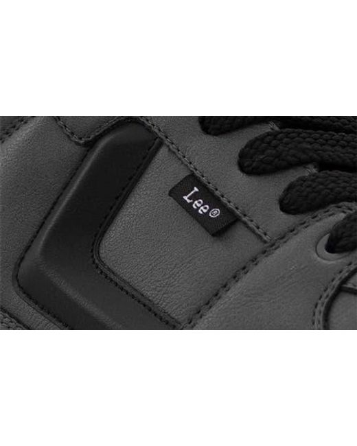 Lee Jeans Black Prescot Mid Top Sneaker for men