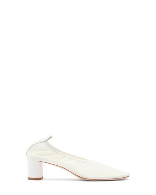 Reformation White Betsy Illusion Mesh Pump