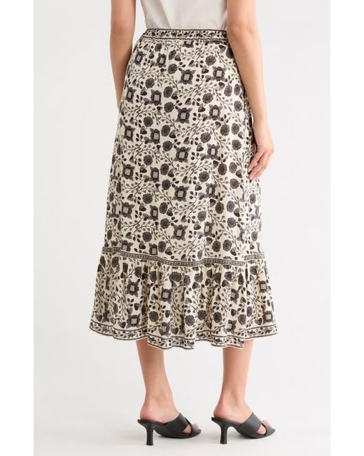 Max Studio Multicolor Button Front Maxi Skirt