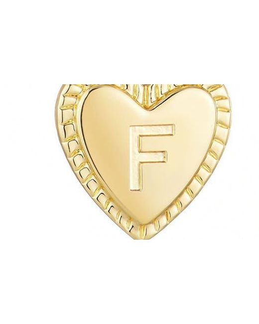Adornia Metallic Initial Heart Toggle Necklace