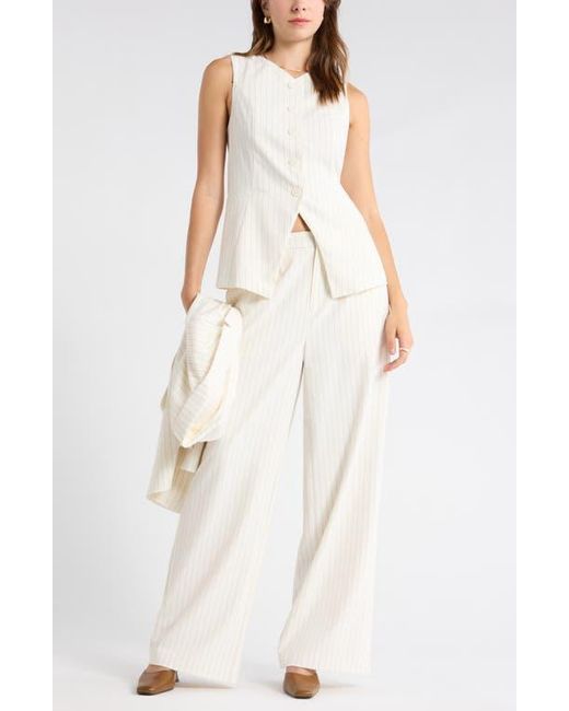 Leith White Stripe Trousers