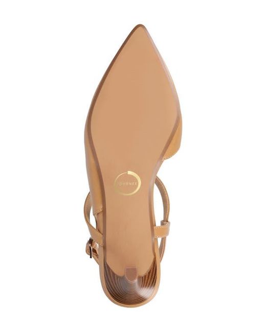 Journee Collection Natural Scipio Pointed Toe Pump