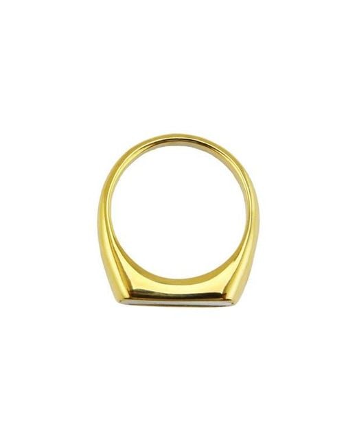 Rebel Blue Gender Inclusive Mother-Of-Pearl Ring