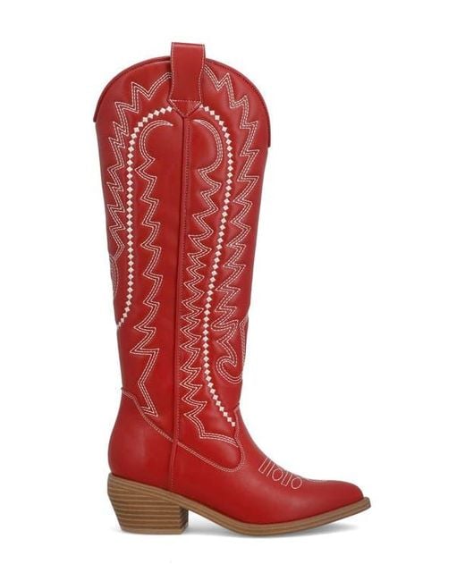 MIA Red Locklyn Tall Boot