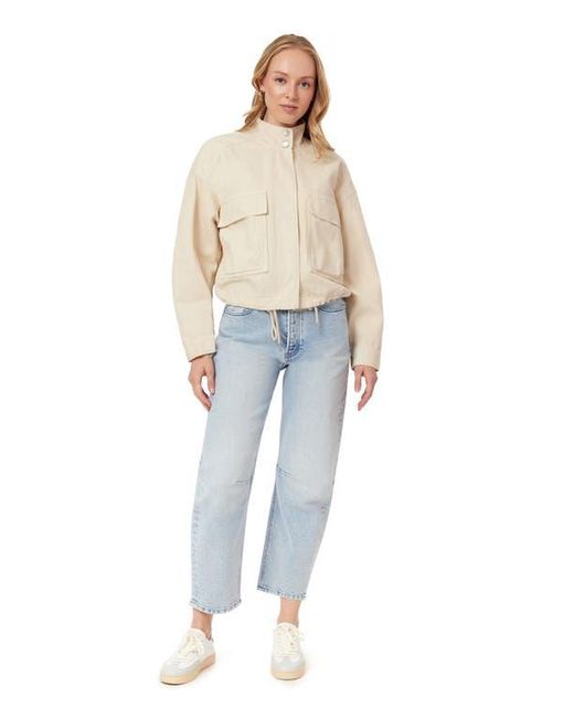 Scotch & Soda Blue Cropped Utility Jacket
