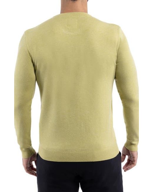 Xray Jeans Green Heather Lime Crewneck Knit Pullover for men