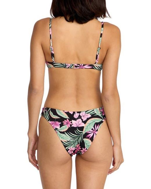 Volcom Black Gritty Aloha Triangle Bikini Top